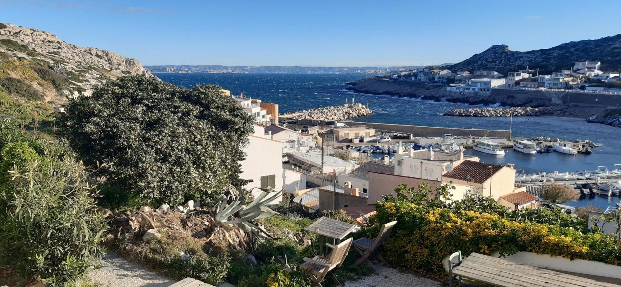 Cabanon Vue Mer Et Calanques Les Goudes Marsiglia Esterno foto